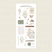 Compositions 09 Self-love neutral sticker sheet by Sarica Studio