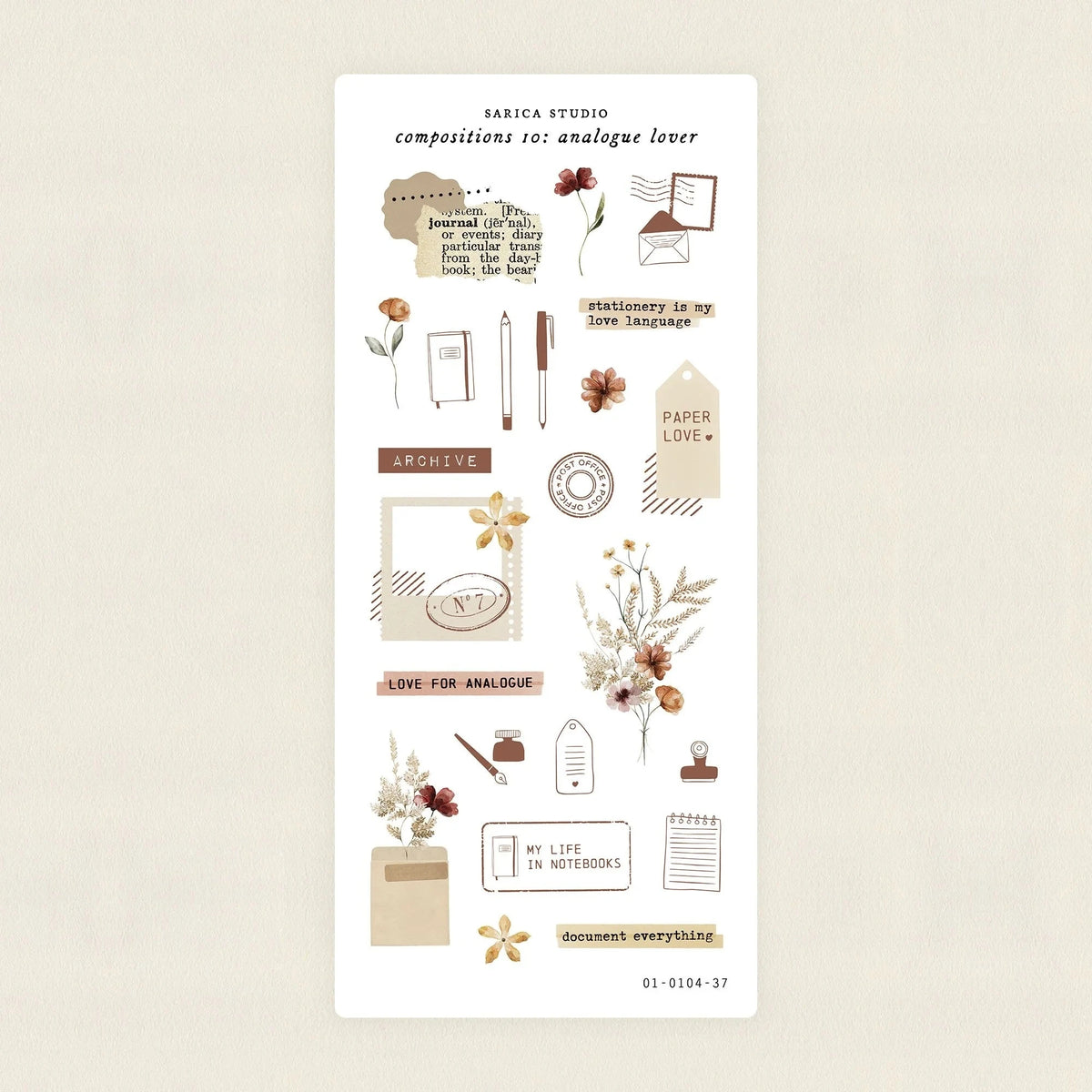 Compositions 10: Analogue Lover Sticker Sheet