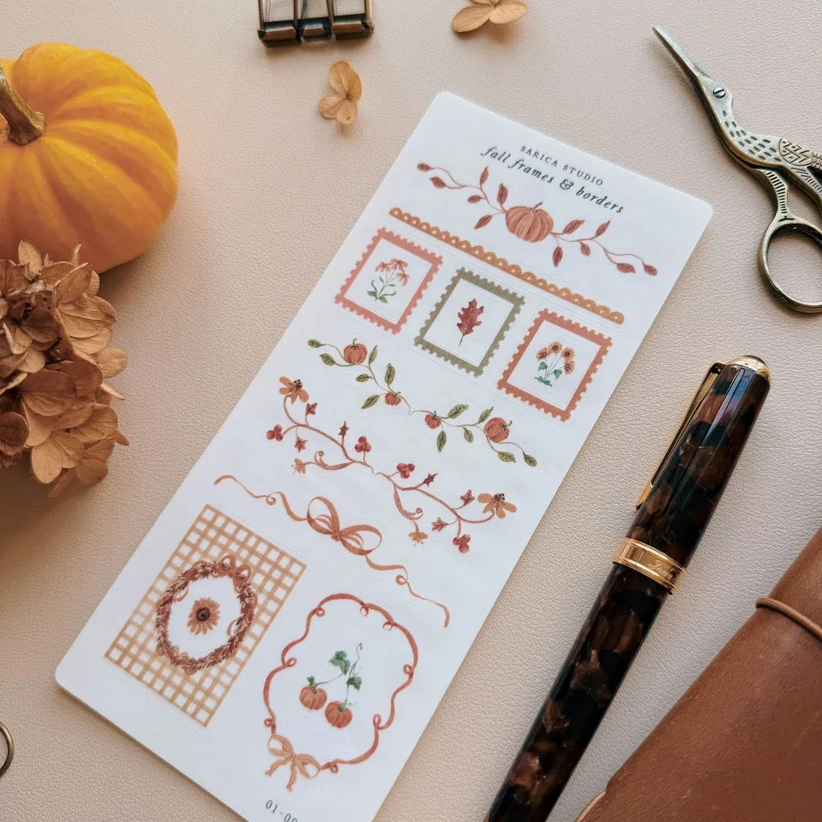 Fall Frames & Borders Sticker Sheet