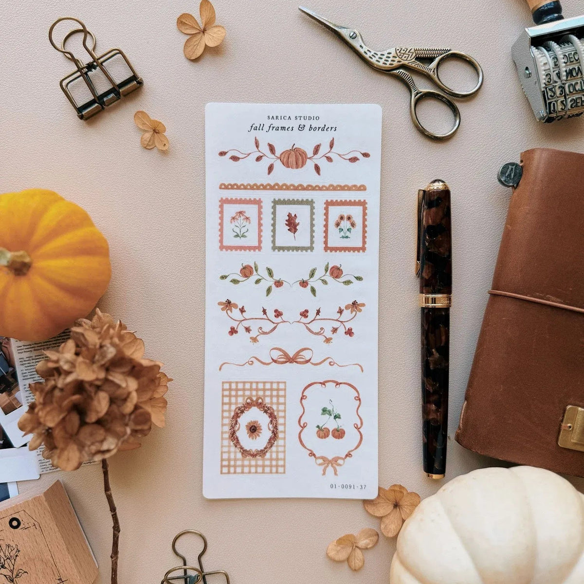 Fall Frames & Borders Sticker Sheet