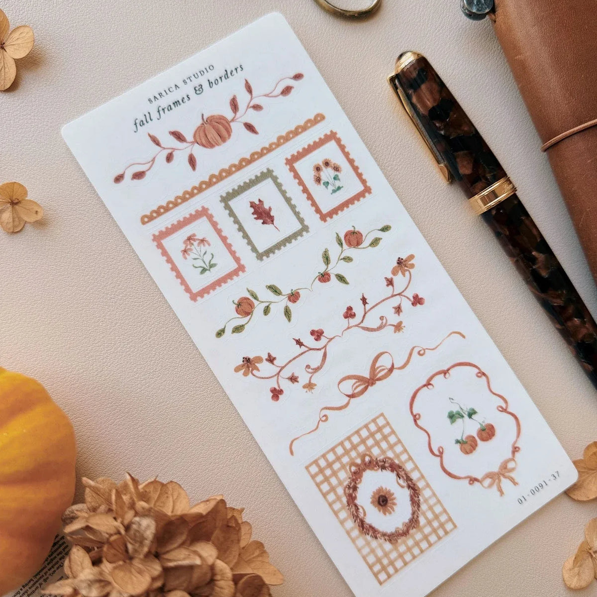 Fall Frames & Borders Sticker Sheet