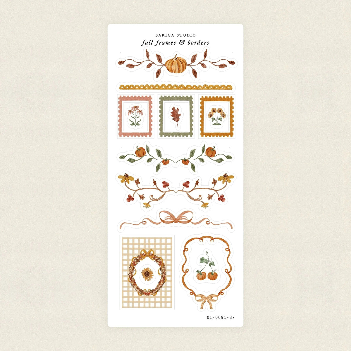 Fall Frames & Borders Sticker Sheet