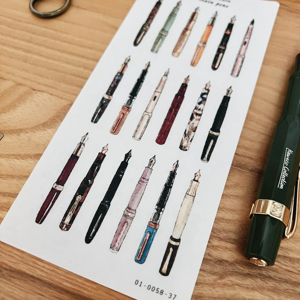 Fountain Pen Sticker Sheet