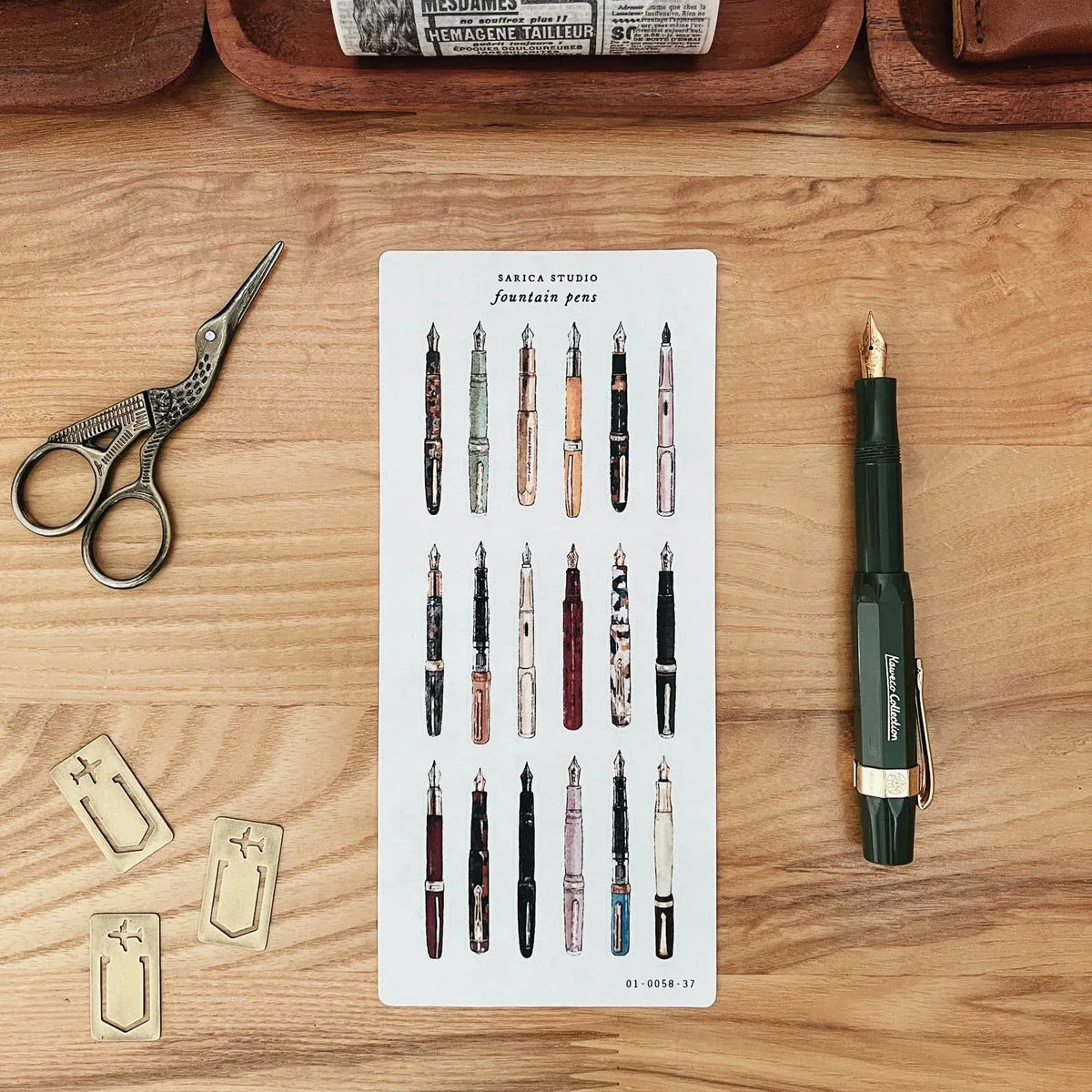 Fountain Pen Sticker Sheet