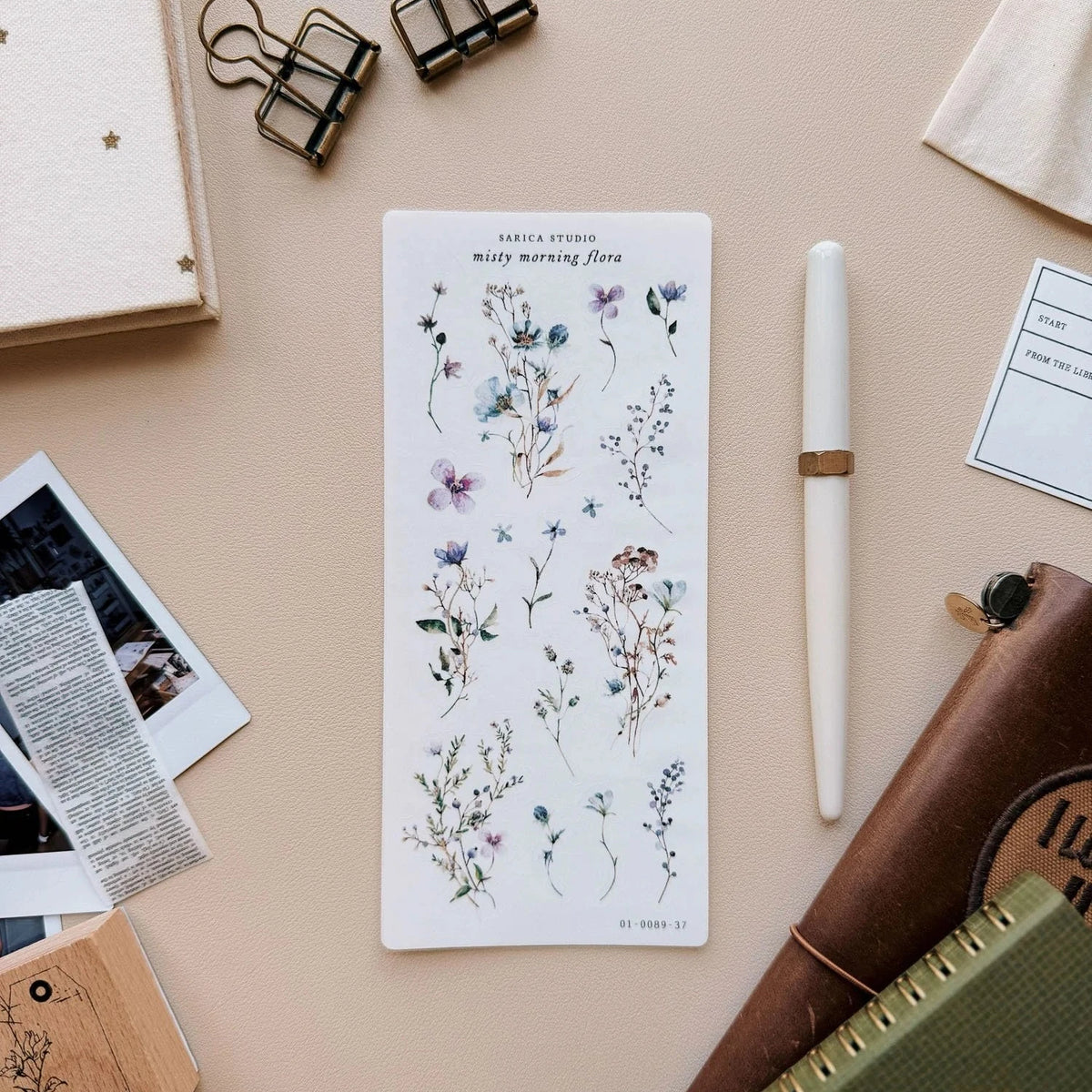 Misty Morning Flora Sticker Sheet