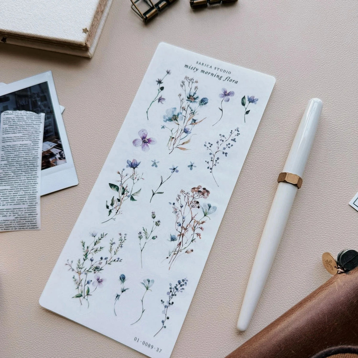 Misty Morning Flora Sticker Sheet