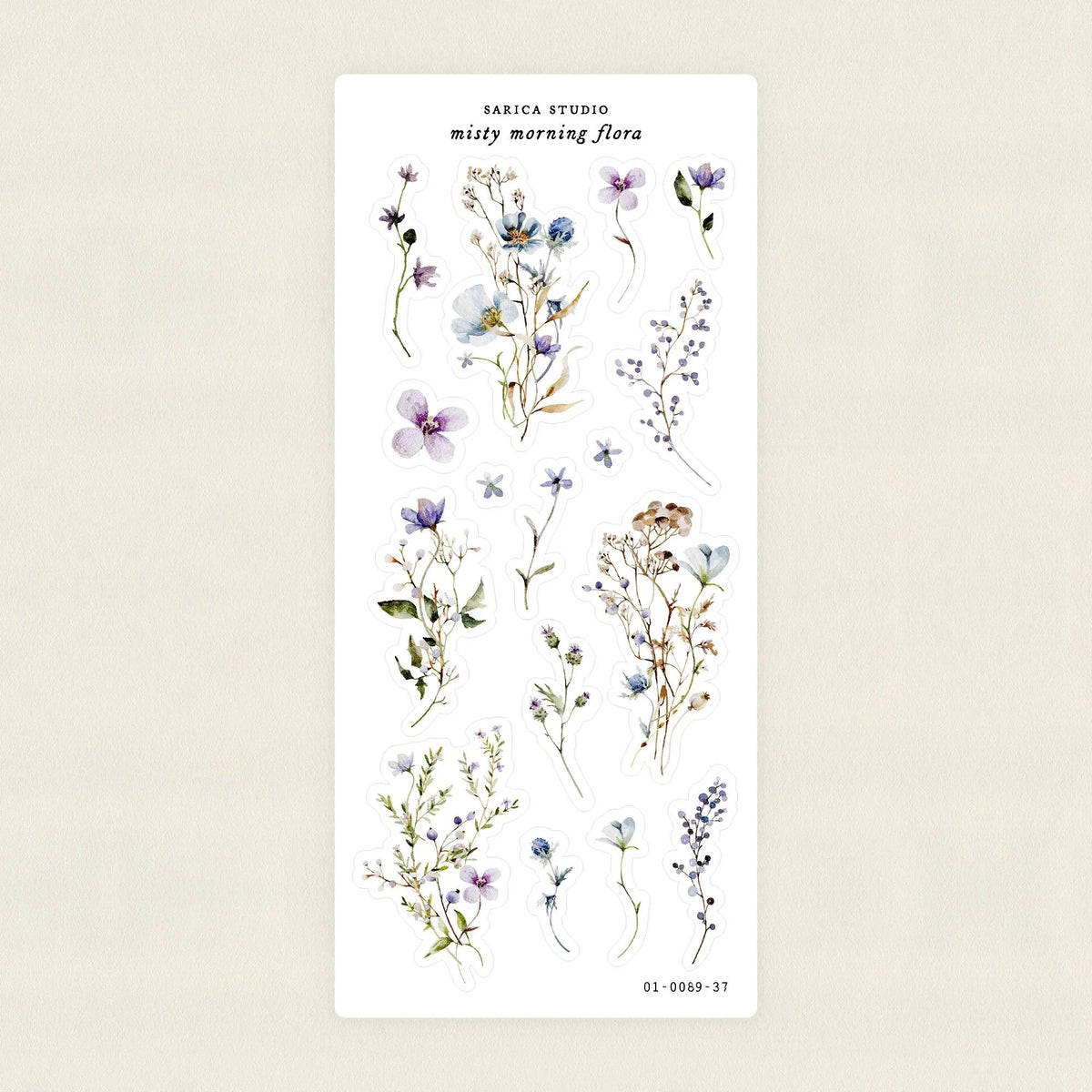 Misty Morning Flora Sticker Sheet