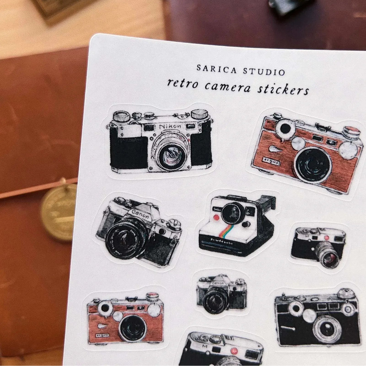 Retro Camera Sticker Sheet