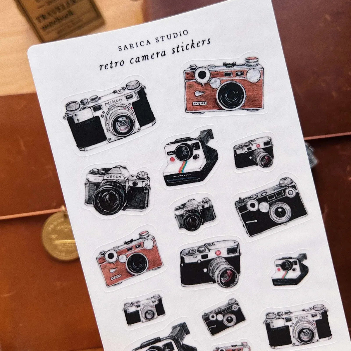 Retro Camera Sticker Sheet