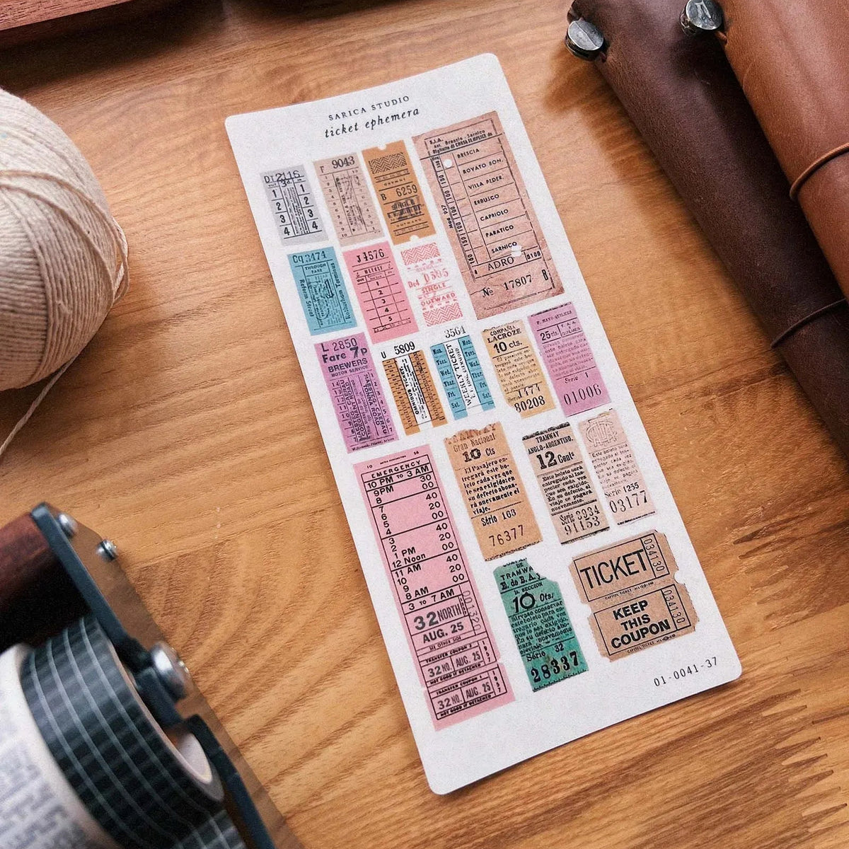 Ticket Ephemera Sticker Sheet