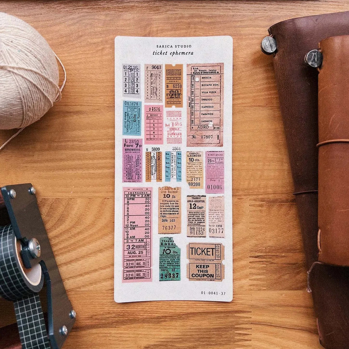 Ticket Ephemera Sticker Sheet