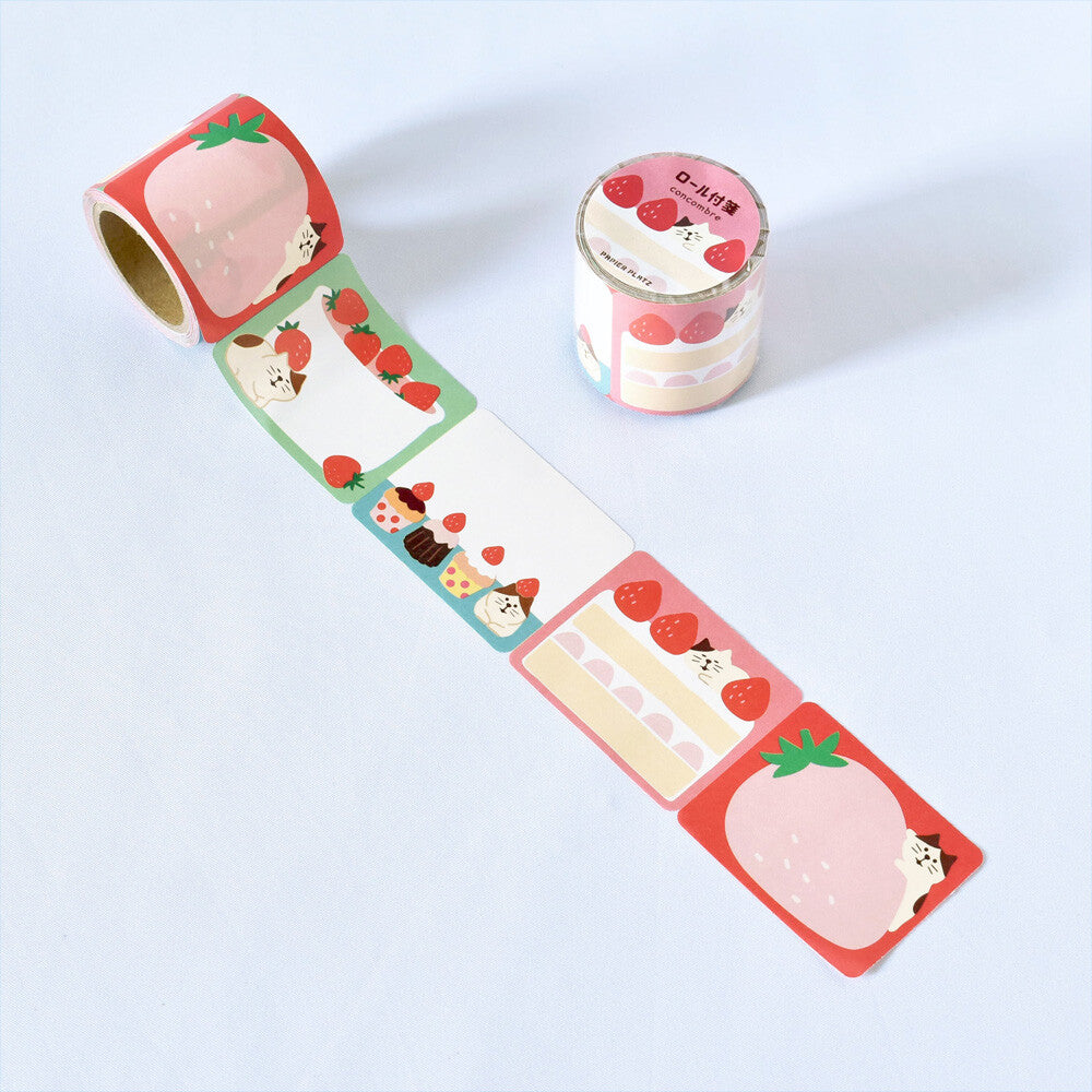 Strawberry Cakes Sticky Note Roll - Papier Platz x Concombre