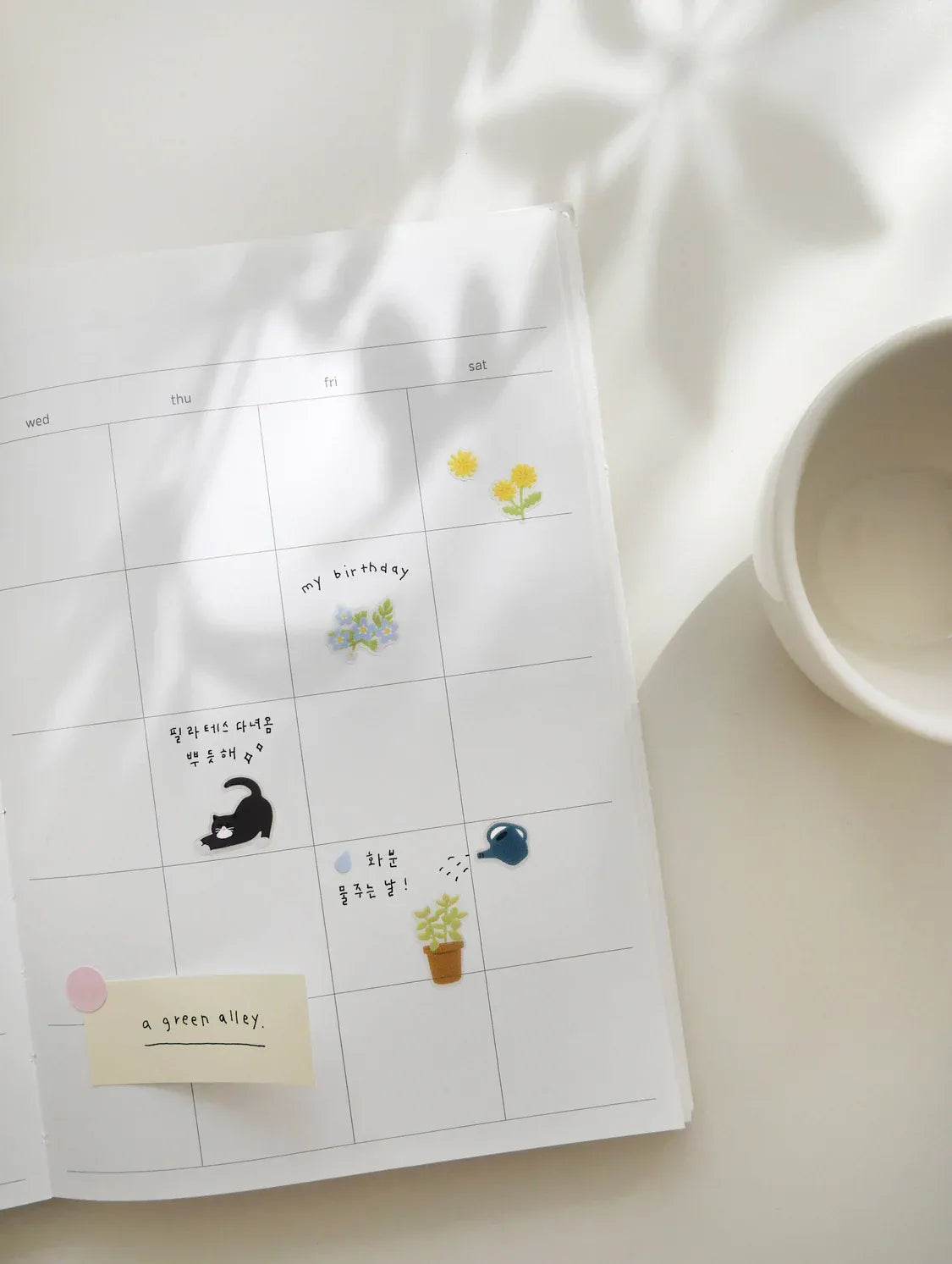 A Green Alley Plants Sticker Sheet