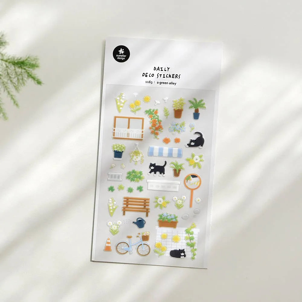 A Green Alley Plants Sticker Sheet