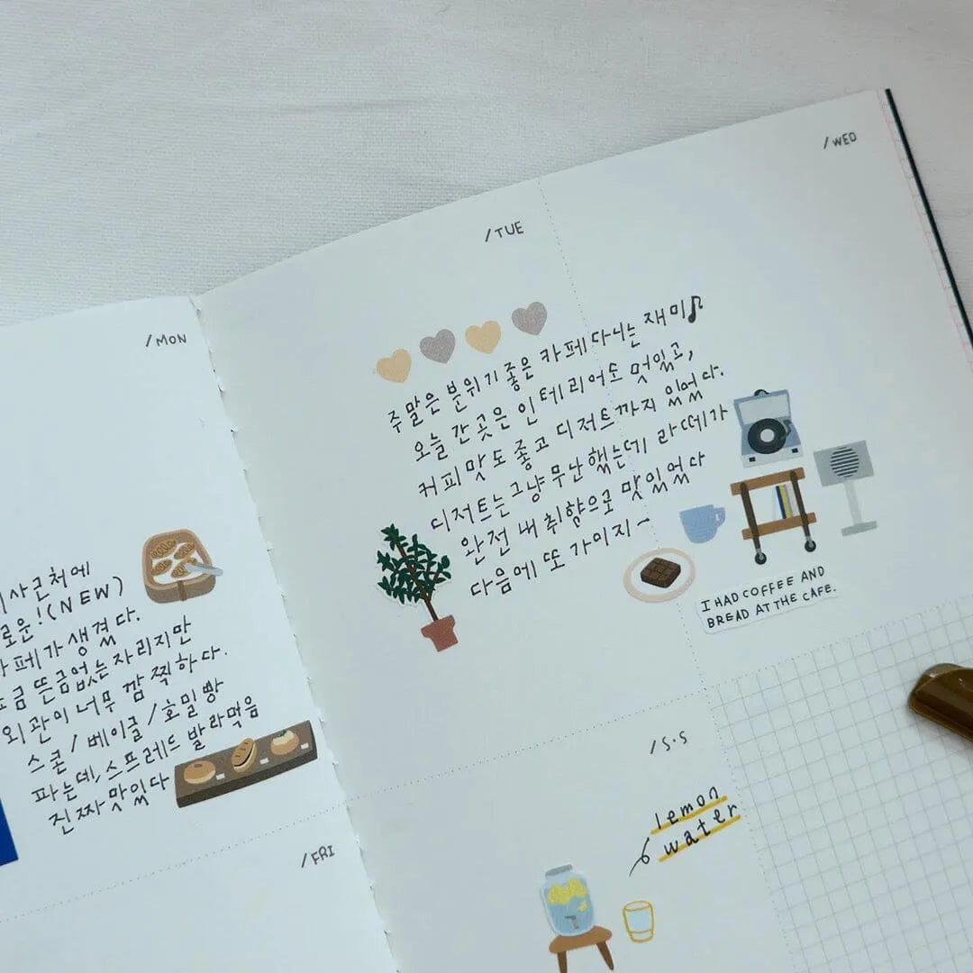 Blue Cafe Interiors Sticker Sheet