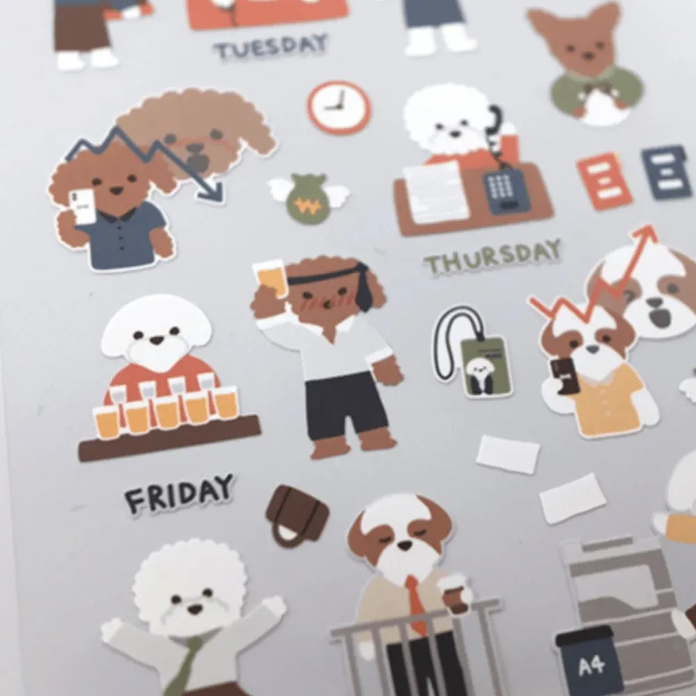 Busy With Work Sticker Sheet