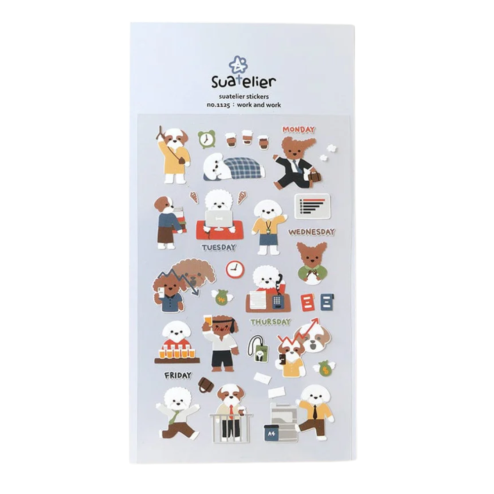 Busy With Work Sticker Sheet