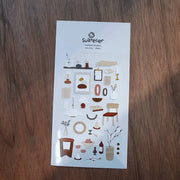 Cozy Home Decorations Sticker Sheet