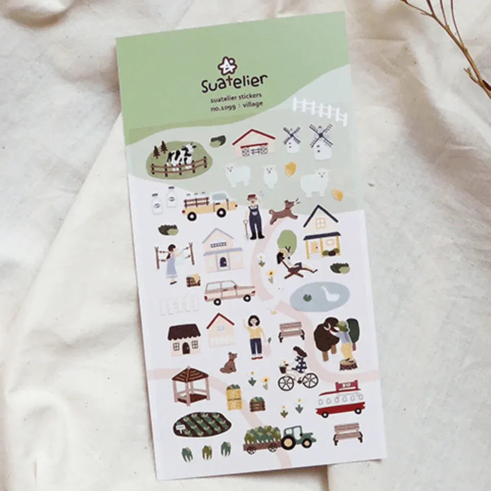 Farm Village Trip Sticker Sheet