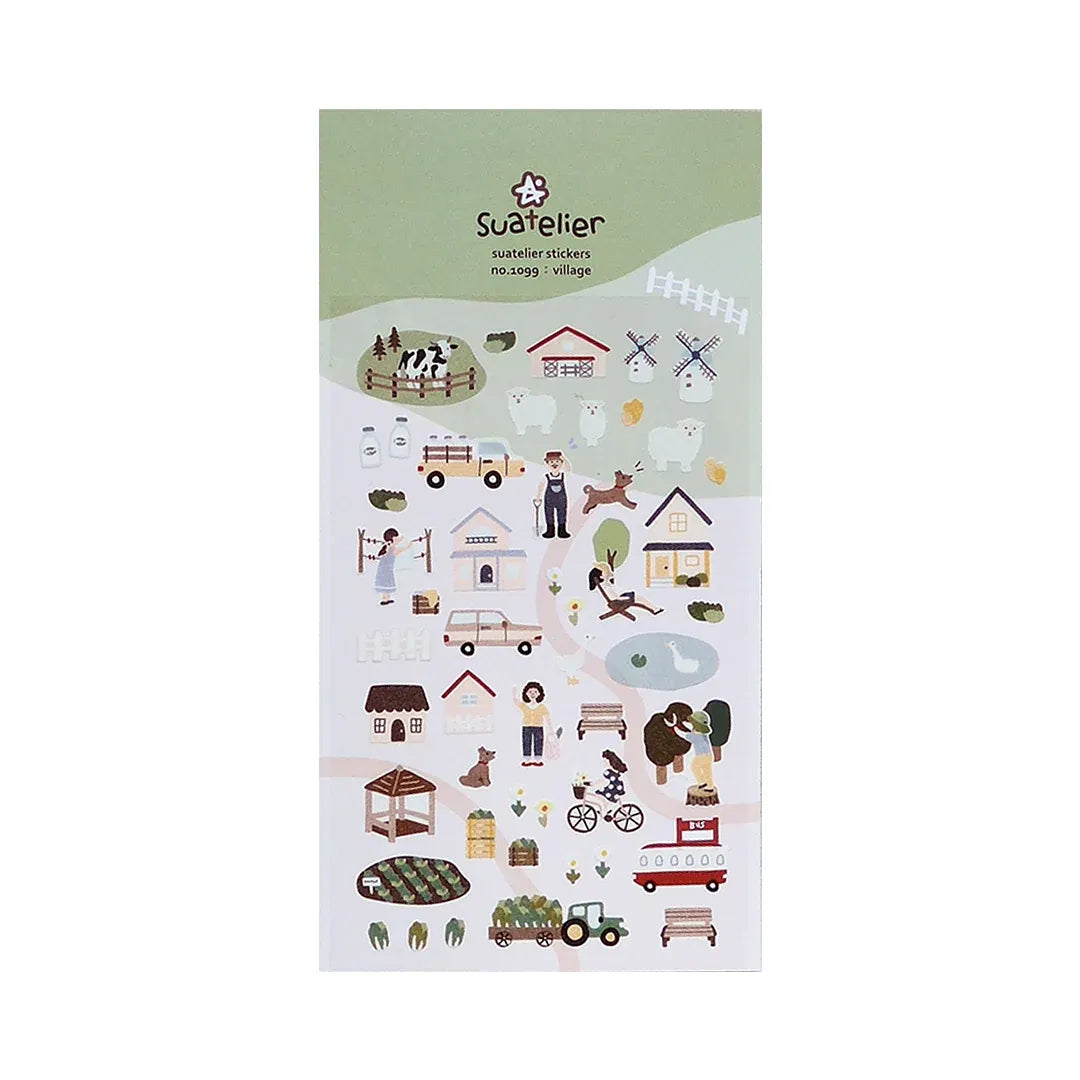 Farm Village Trip Sticker Sheet