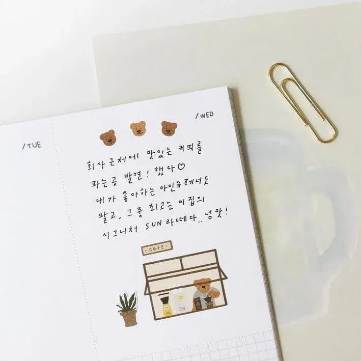 Ggumi Bears Cafe Sticker Sheet