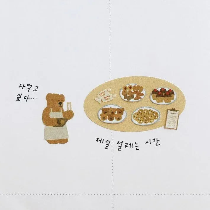 Ggumi Bears Cafe Sticker Sheet
