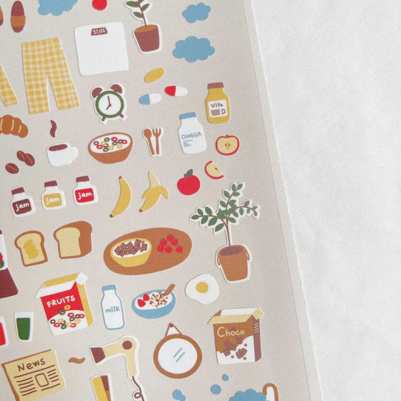 Good Morning Routine Sticker Sheet