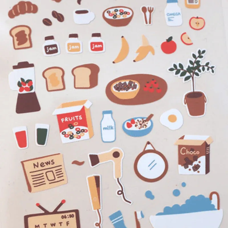 Good Morning Routine Sticker Sheet