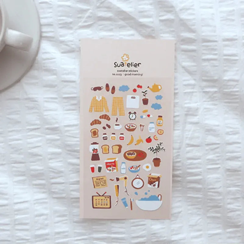 Good Morning Routine Sticker Sheet