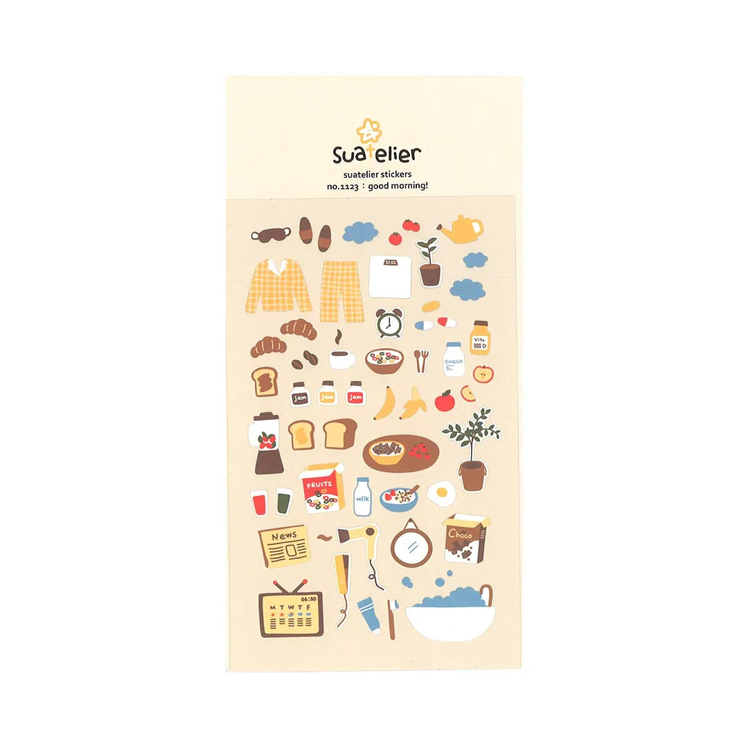 Good Morning Routine Sticker Sheet