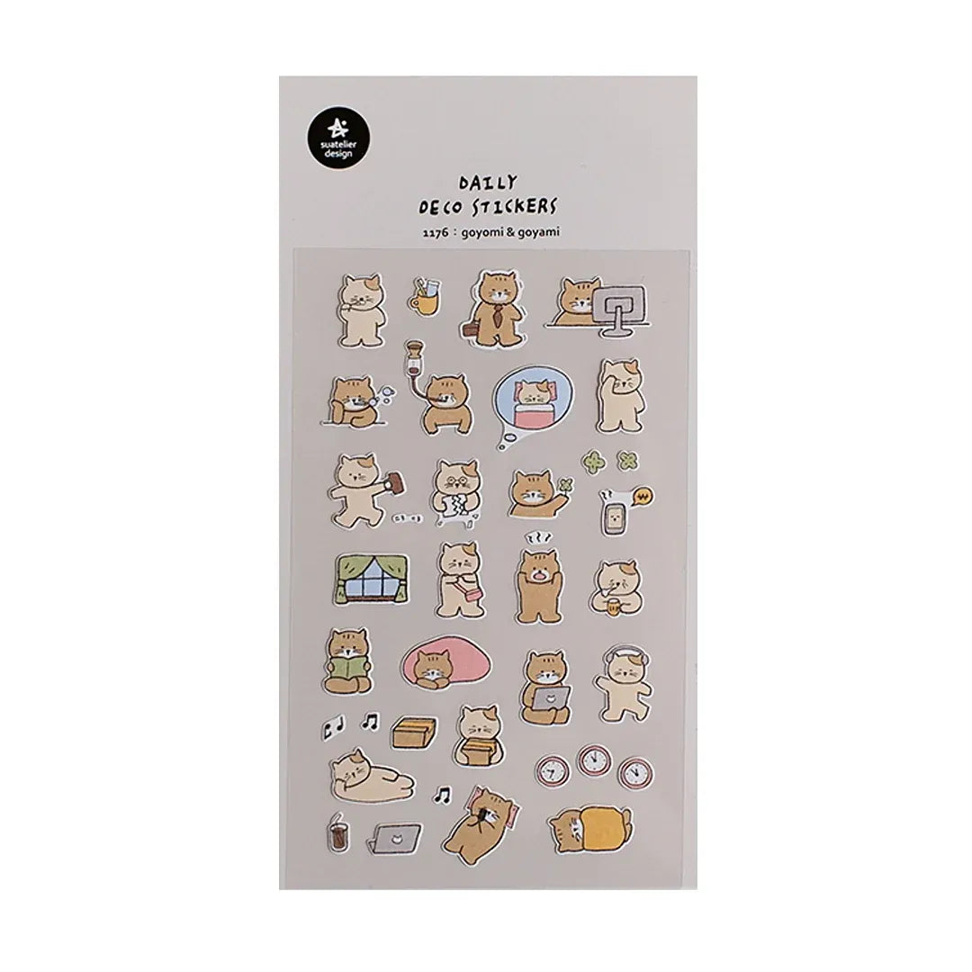Goyomi & Goyami Busy Cats Sticker Sheet