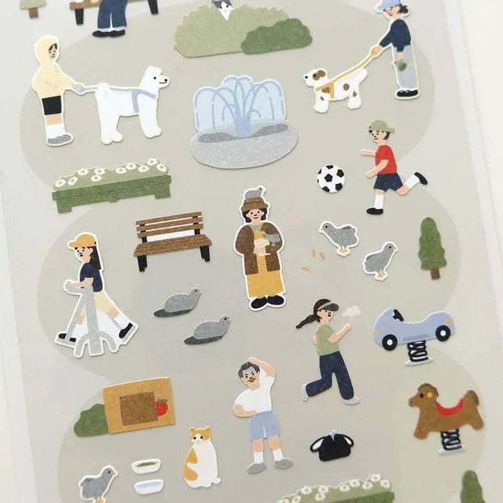In The Park Sticker Sheet