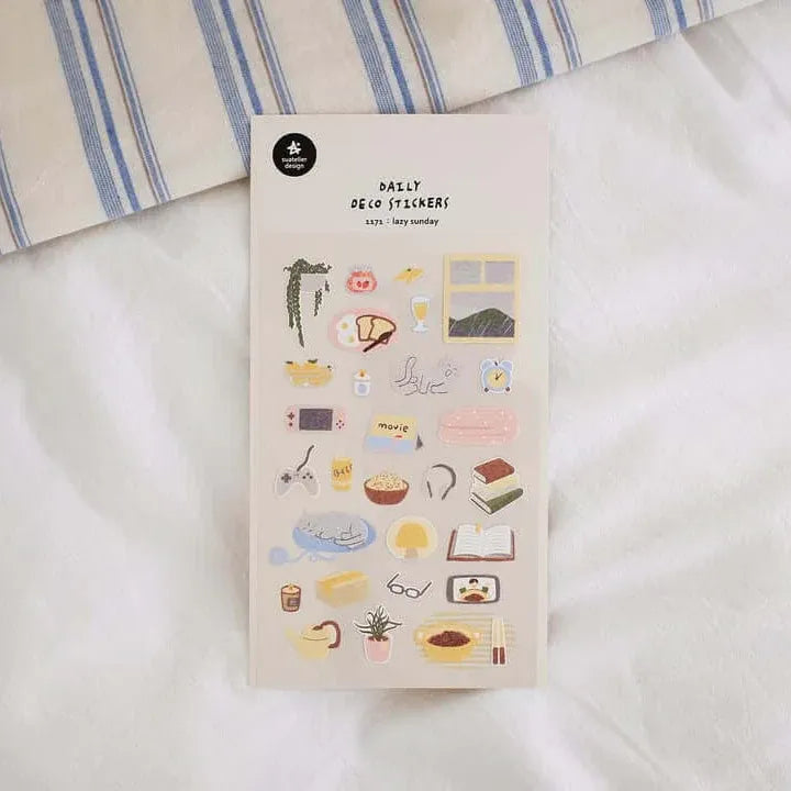 Lazy Sunday At Home Sticker Sheet