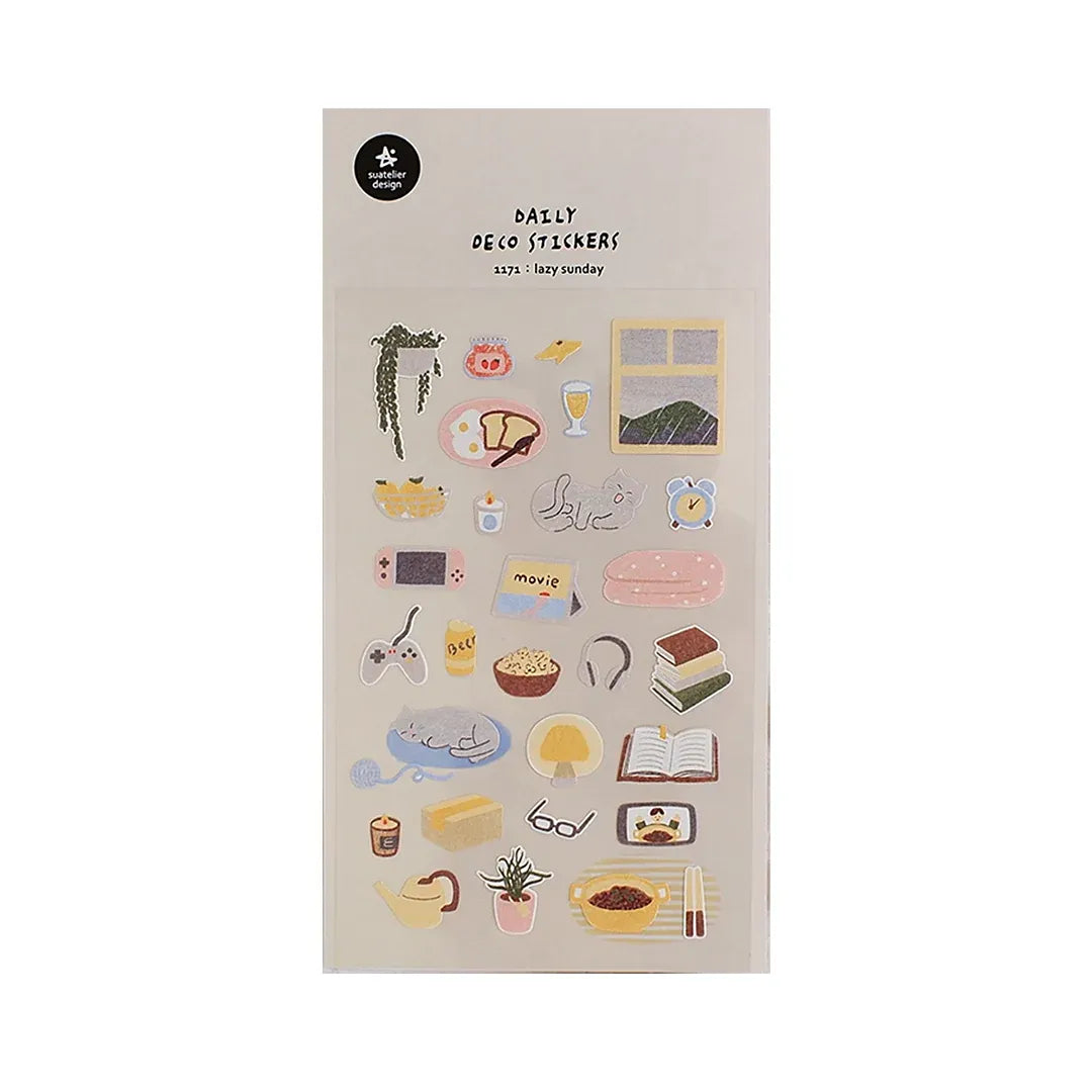 Lazy Sunday At Home Sticker Sheet