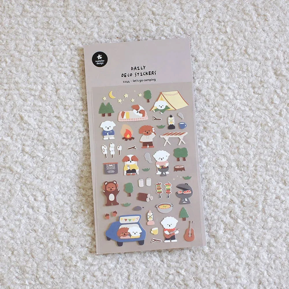 Let's Go Camping Sticker Sheet