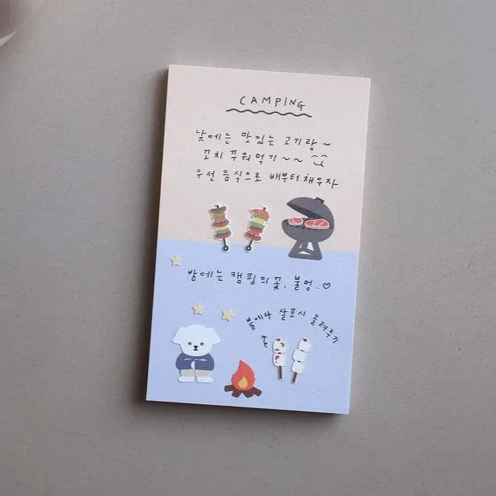 Let's Go Camping Sticker Sheet