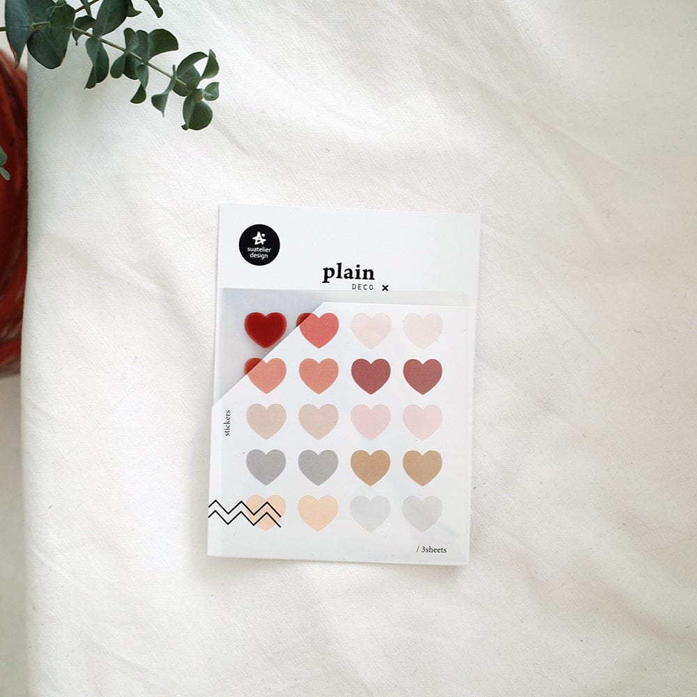 Multicoloured Hearts Sticker Sheet