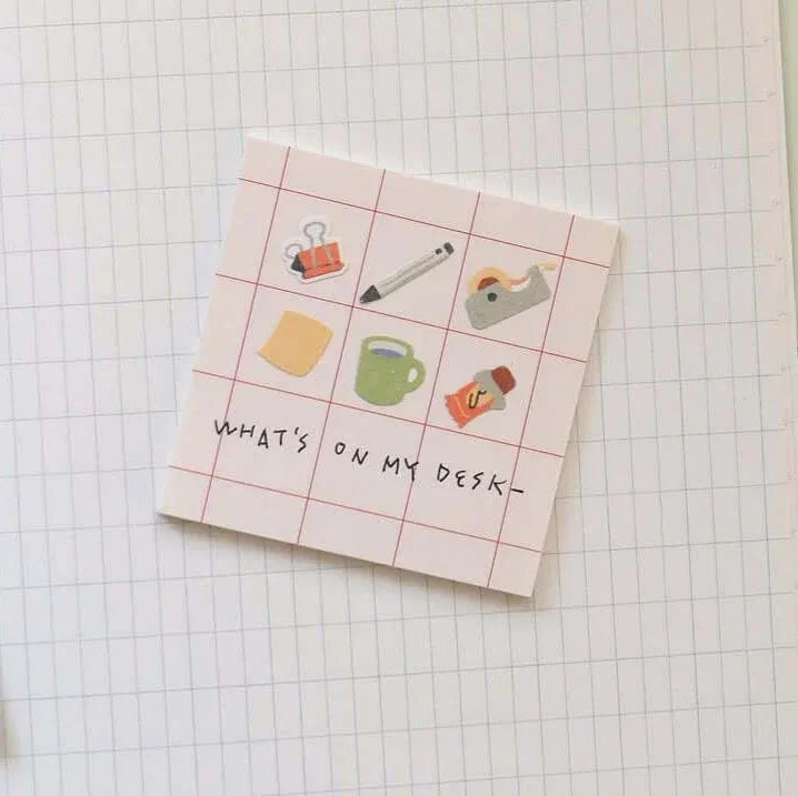 Retro Office Objects Sticker Sheet