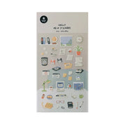 Retro Office Objects Sticker Sheet
