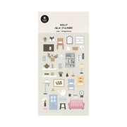 Retro Vintage House Sticker Sheet