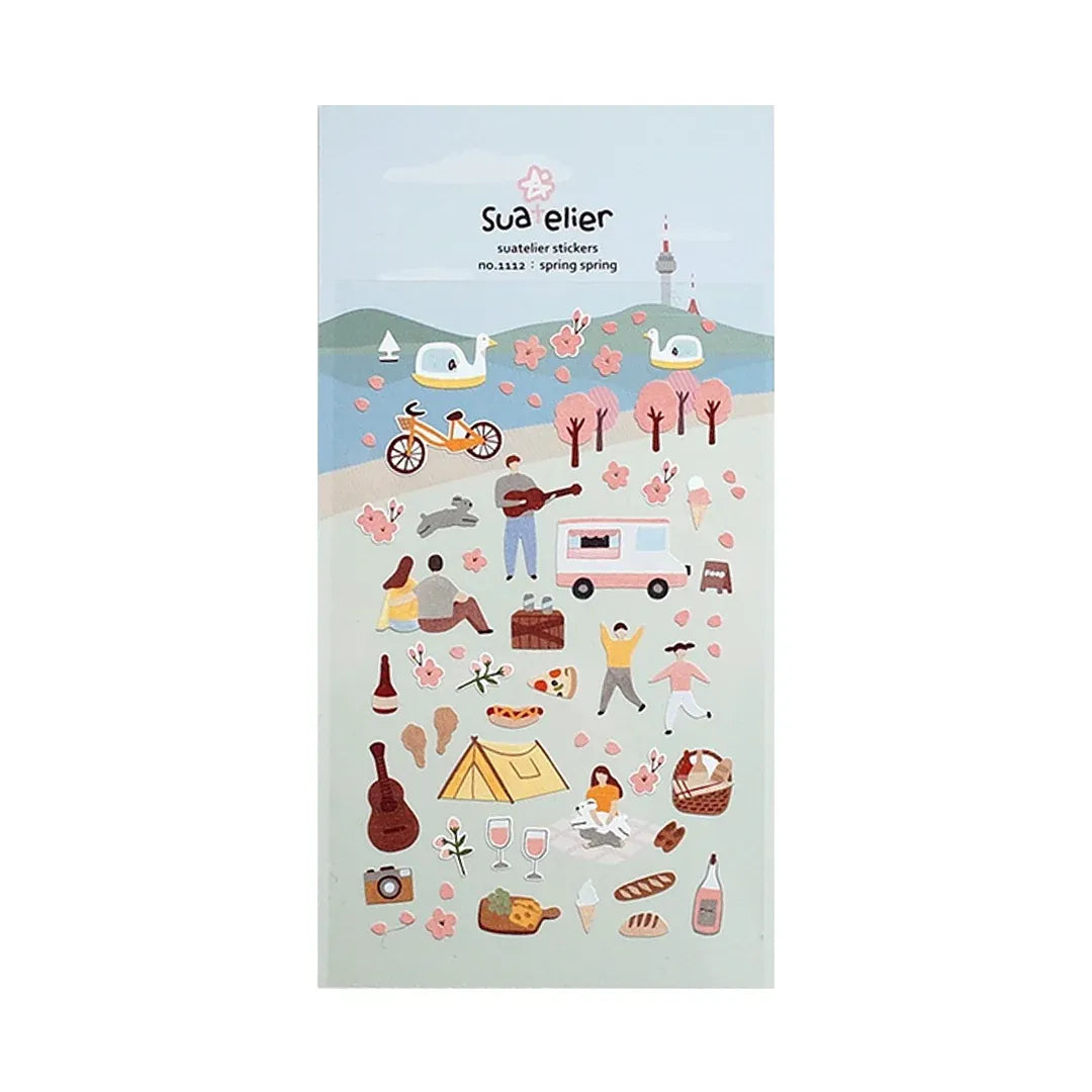 Springtime Activities Sticker Sheet