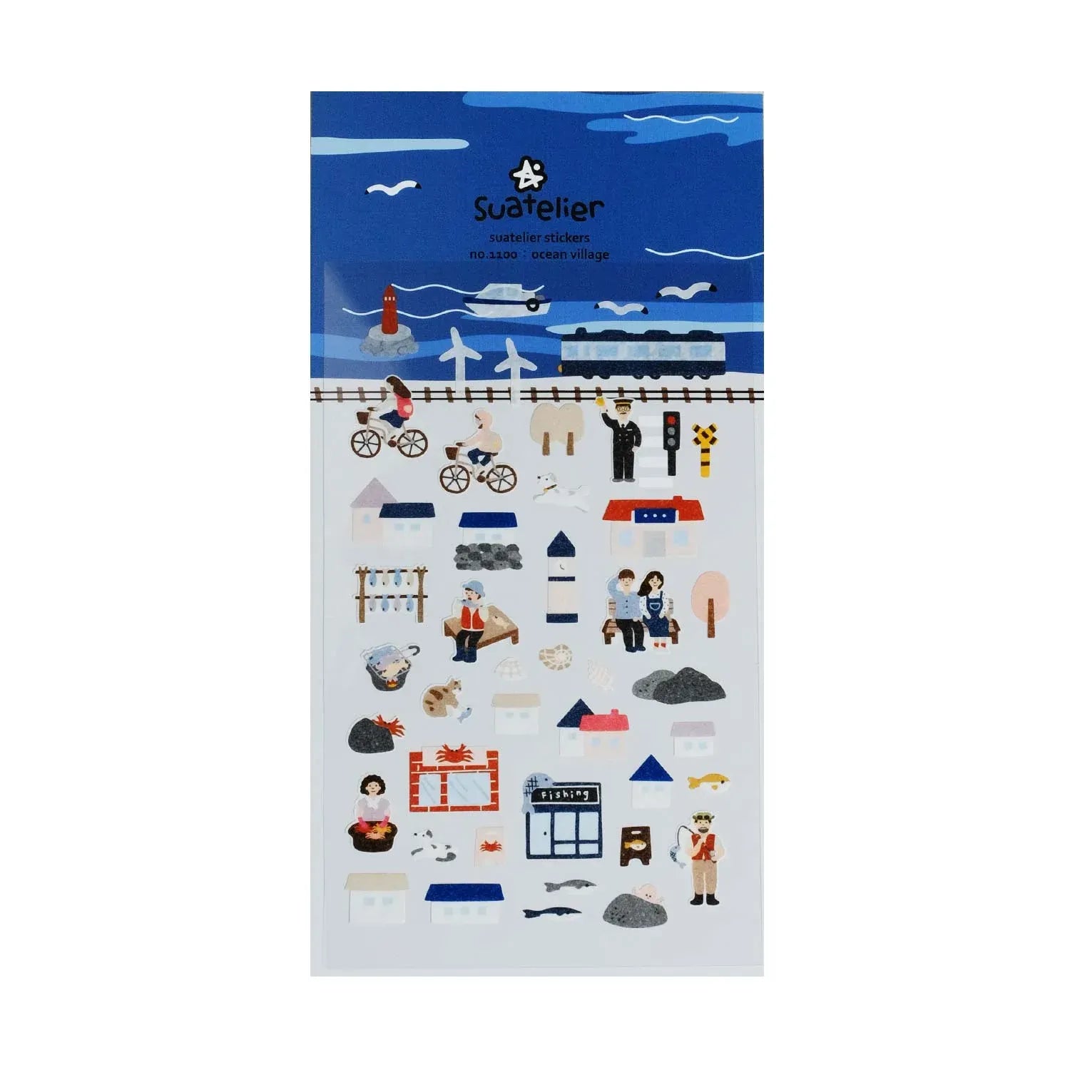 Trip To Seaside Ocean Village Sticker Sheet