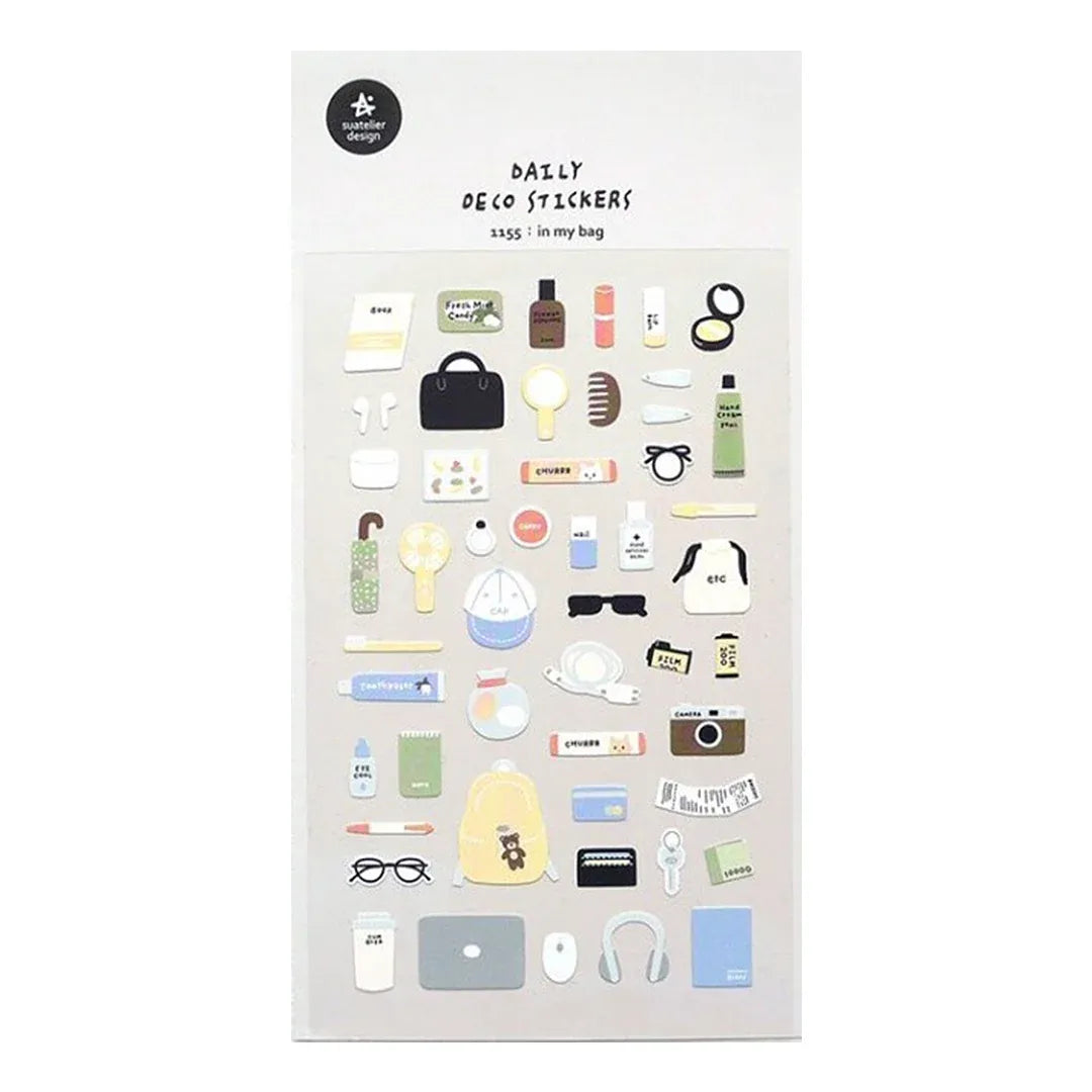 What's In My Bag Sticker Sheet