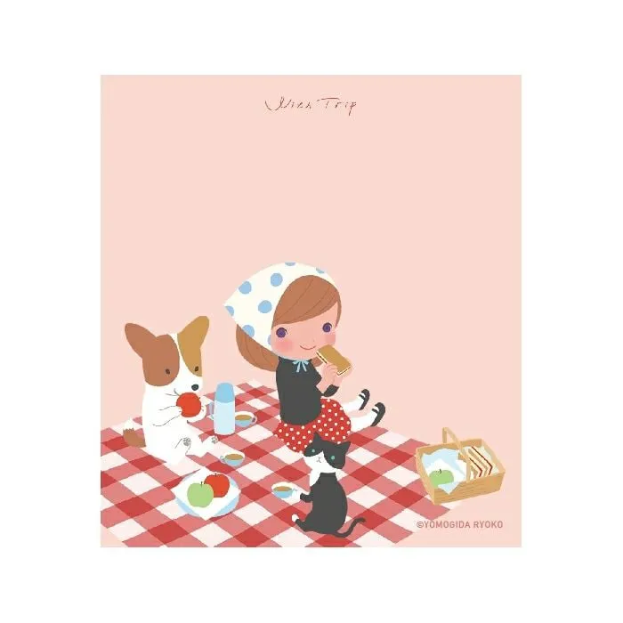 Summer Picnic Memo Note Pad - Furukawa x Ryoko Yomogida