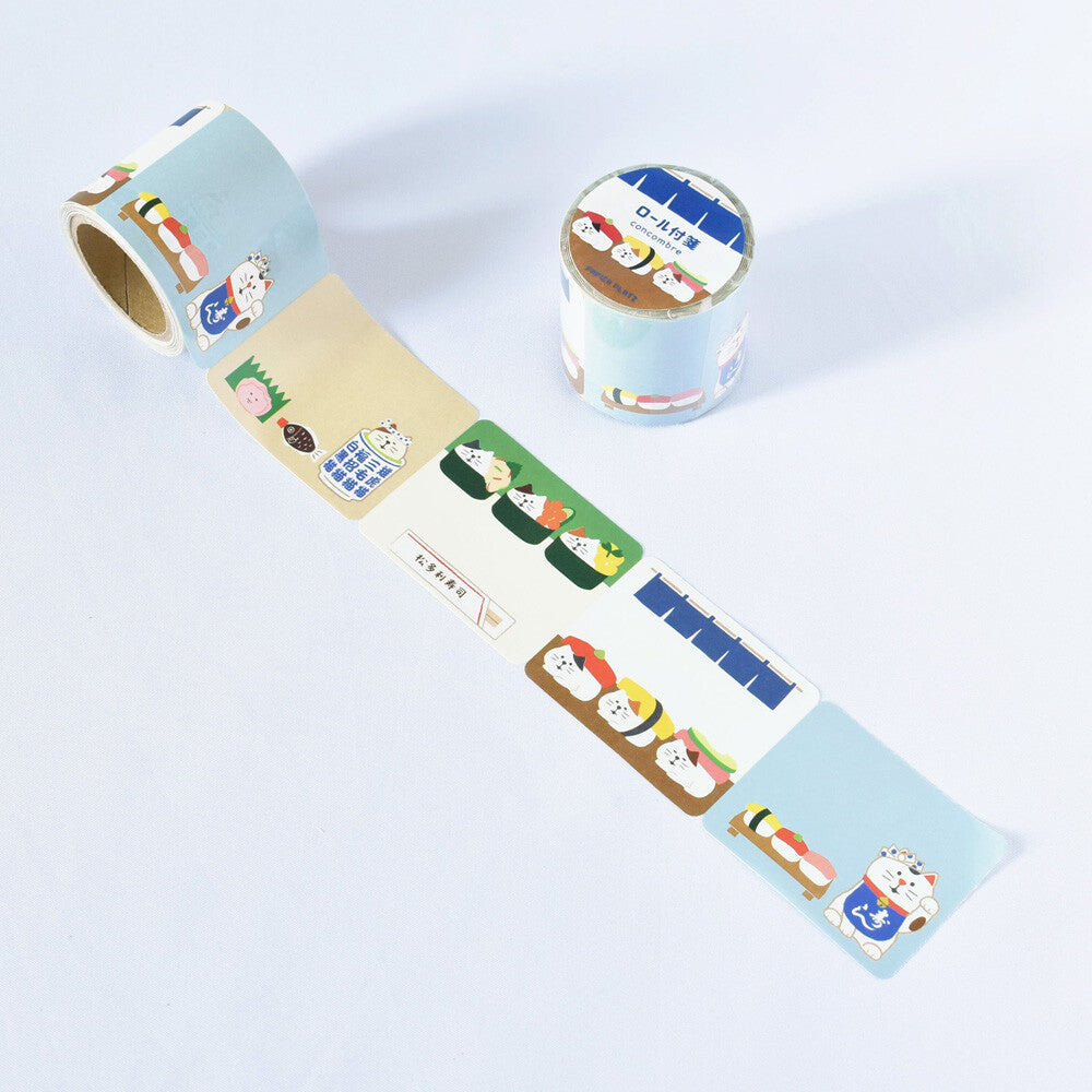 Sushi Cats Sticky Note Roll - Papier Platz x Concombre