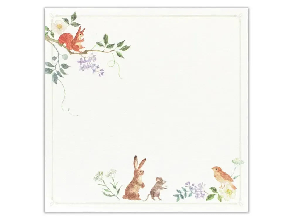 The Nightingale & Forest Animals Memo Note Pad