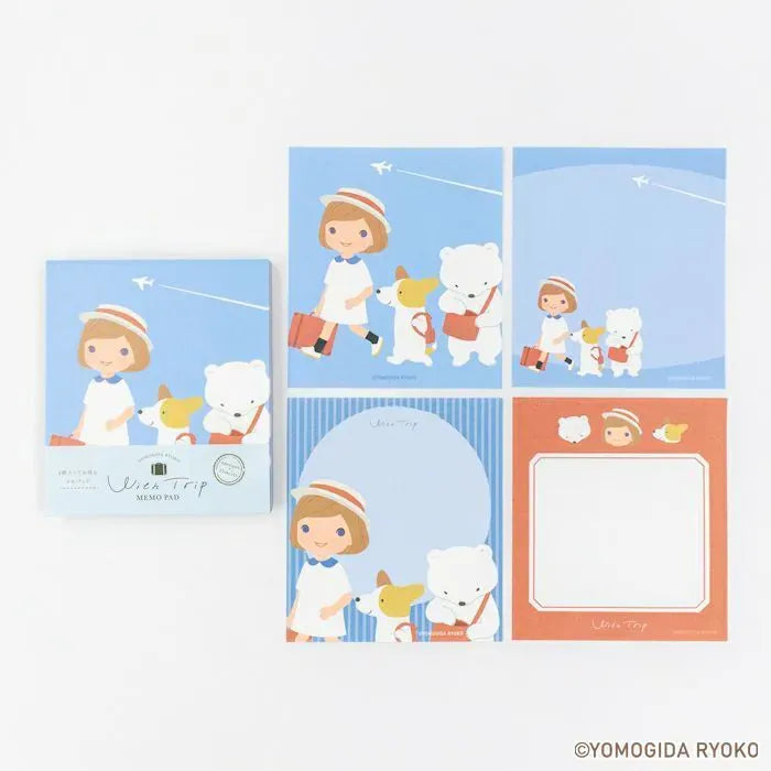 Window On Train Trip Memo Note Pad - Furukawa x Ryoko Yomogida